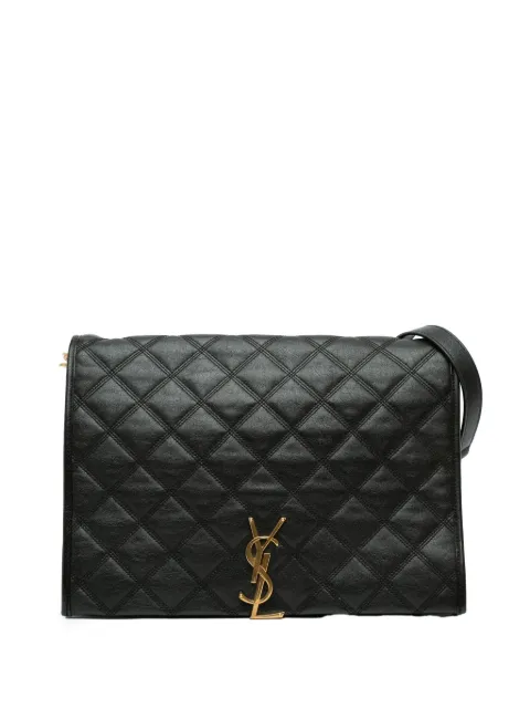 Saint Laurent Pre-Owned 2019 Large Quilted Lambskin Becky Chain shoulder bag