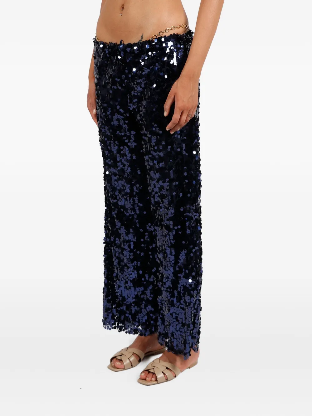 Oséree Broek met pailletten Blauw