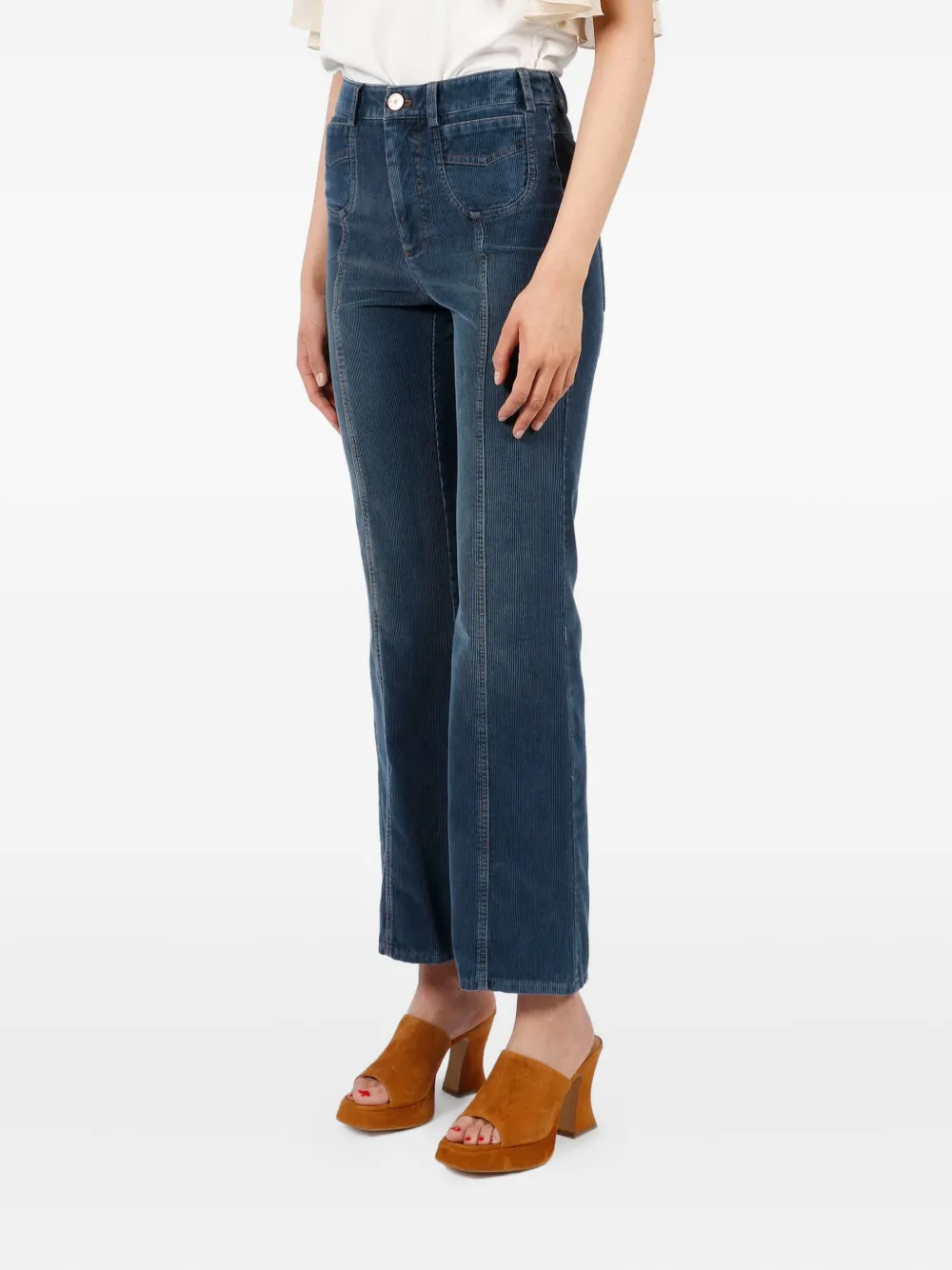 See by Chloé Emily cropped jeans Blauw