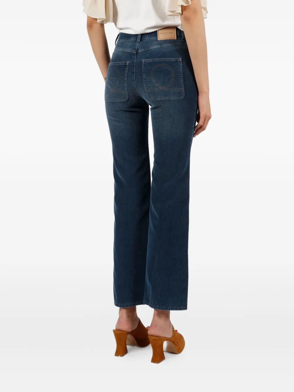 See by Chloé Emily cropped jeans Blauw