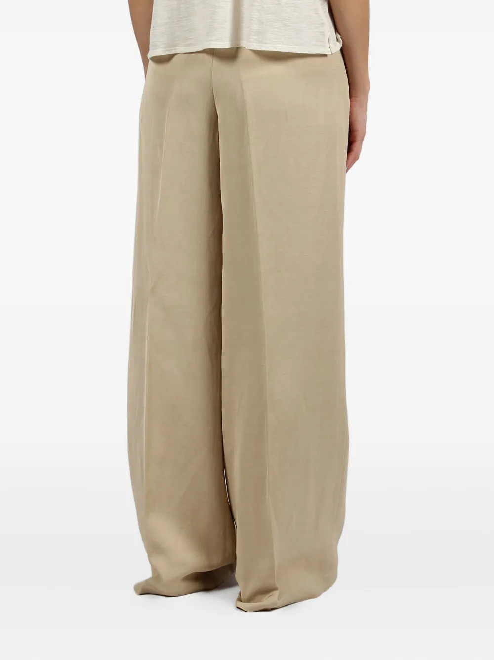 Shop Nine In The Morning Pressed-crease Trousers