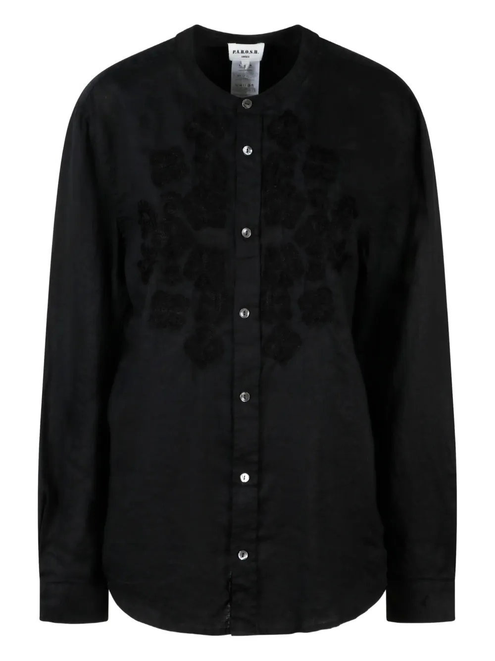 P.A.R.O.S.H. camisa con bordado | negro | Image 1