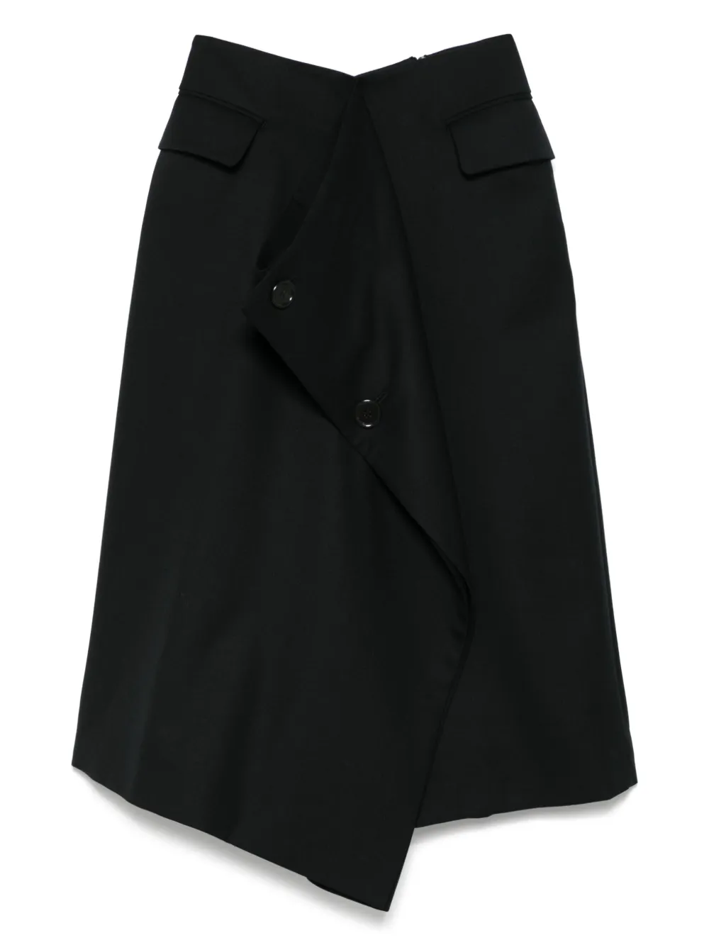 wool midi skirt