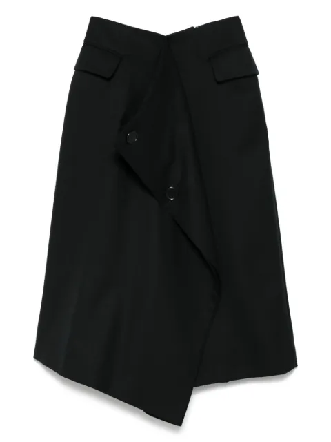 Noir Kei Ninomiya wool midi skirt