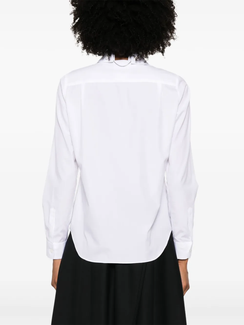 Noir Kei Ninomiya Shirt verfraaid met kralen Wit