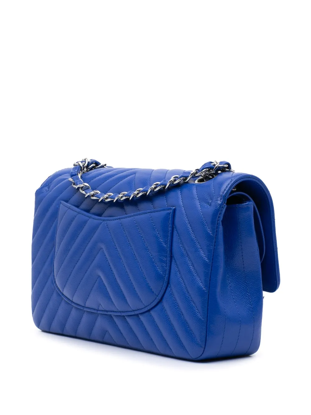 CHANEL Pre-Owned 2016-2017 Medium Classic Chevron Caviar Double Flap shoulder bag | Pre-Owned | Image 2