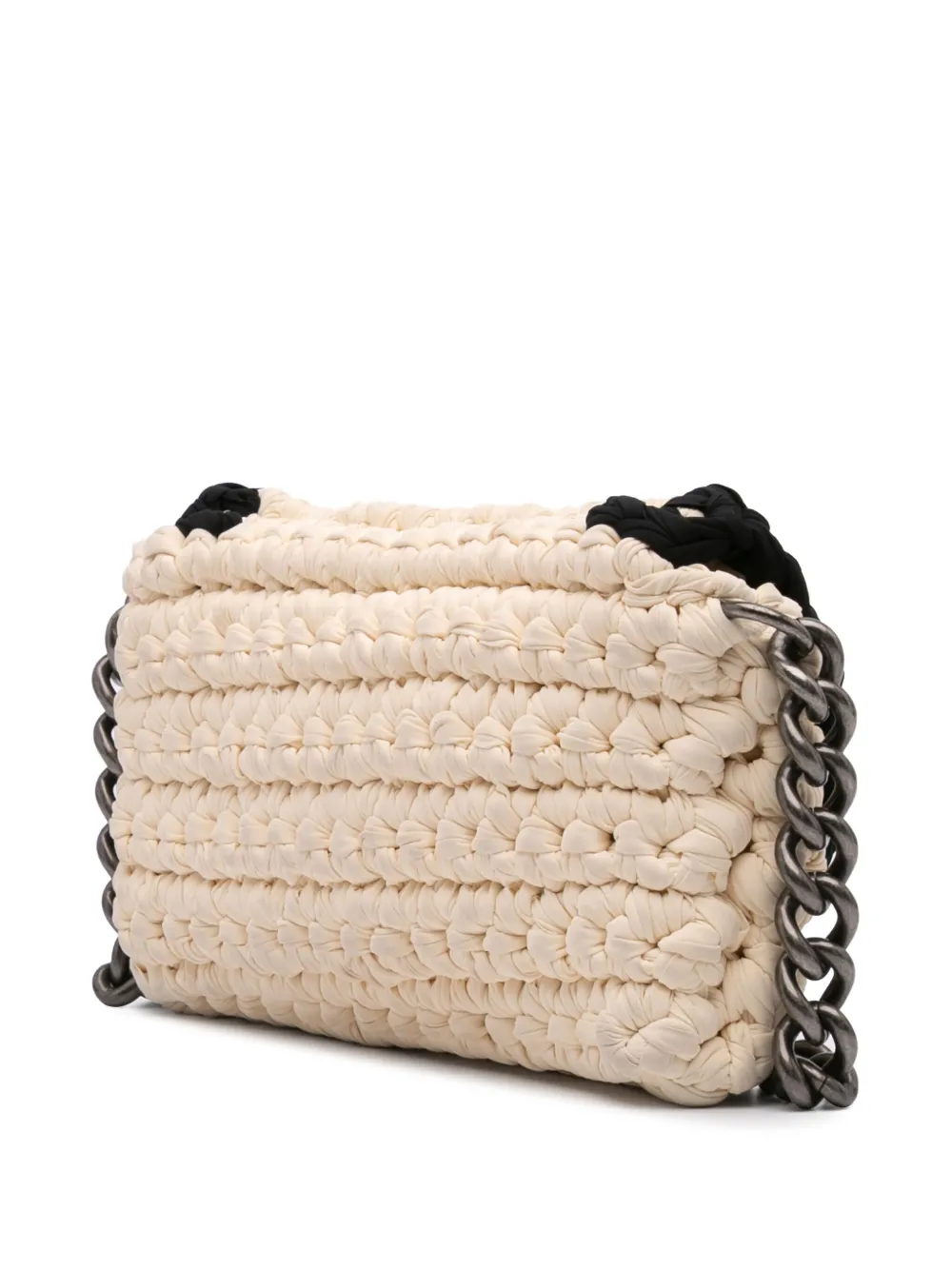 CHANEL Pre-Owned 2014 Neoprene Fancy Crochet Flap shoulder bag | Pre-Owned | Image 2