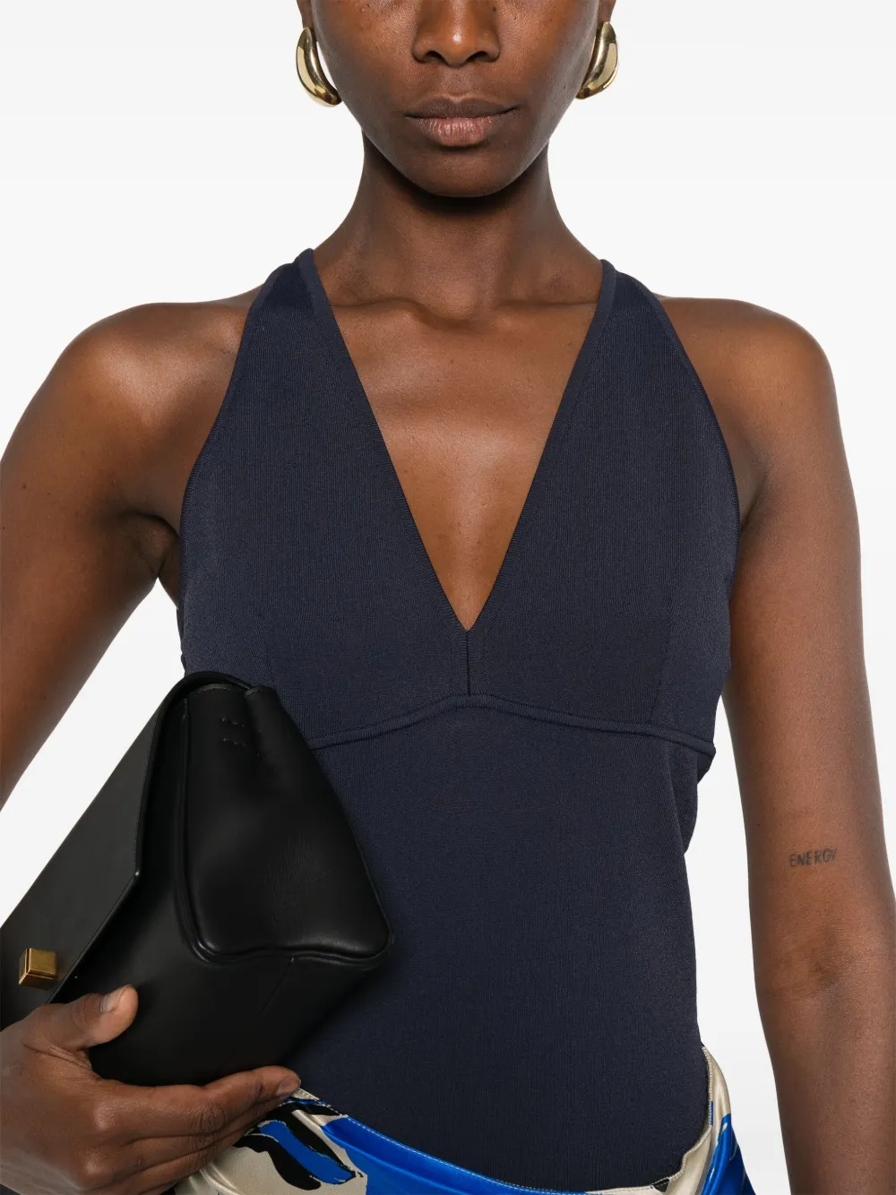 Max Mara Jersey top Blauw