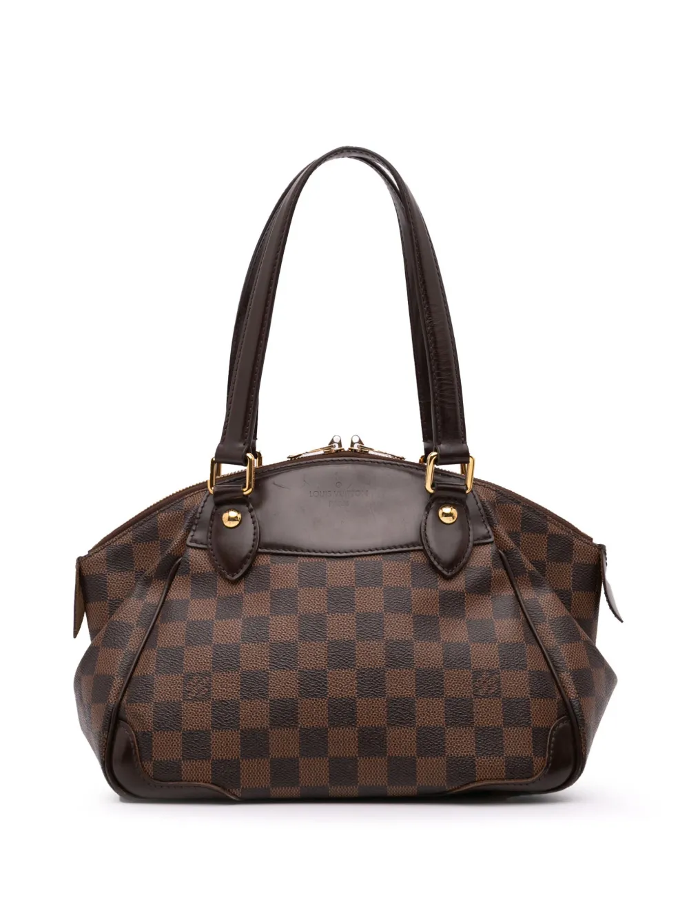 Louis Vuitton Pre-Owned 2011 ダミエ エベヌ ヴェローナ PM ハンドバッグ - ブラウン Louis Vuitton Pre-Owned 2011 ダミエ エベヌ ヴェローナ PM ハンドバッグ - ブラウン