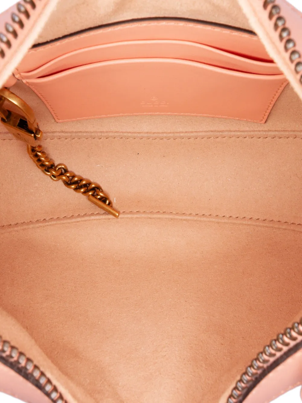 Gucci Pre-Owned Borsa a tracolla GG Marmont Half Moon mini in pelle matelassé 2016-2024 | Pre-owned | Image 4