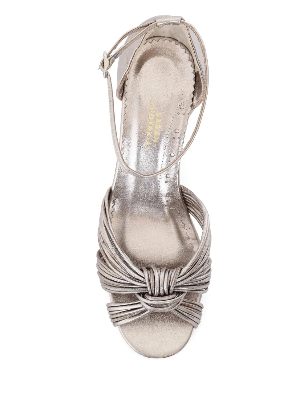 Sarah Chofakian 65mm Ocean sandals Silver