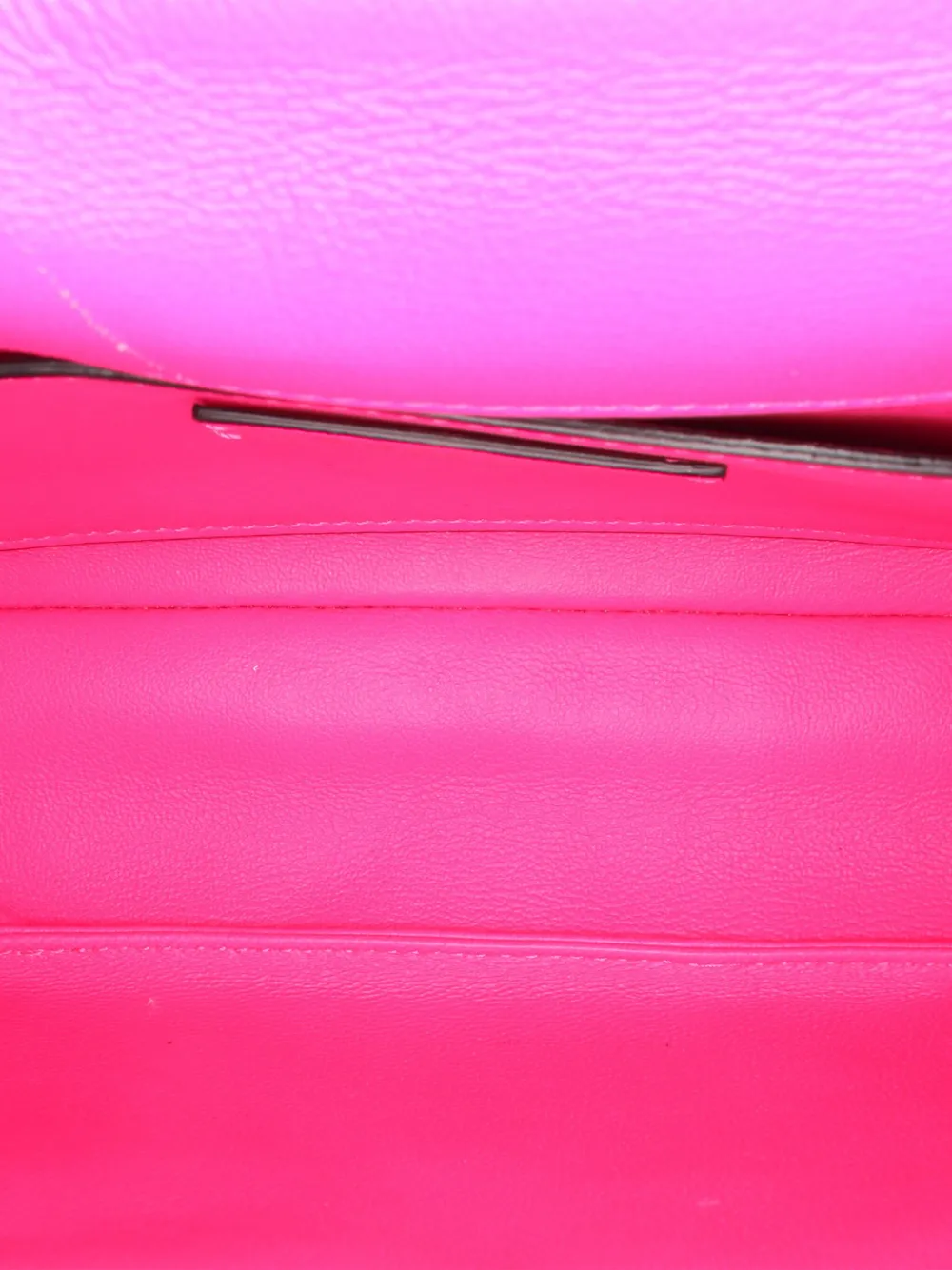 Pre-owned Valentino Garavani 2018-2024 Small Nappa Lacquer Monochrome Roman Stud Satchel In Pink