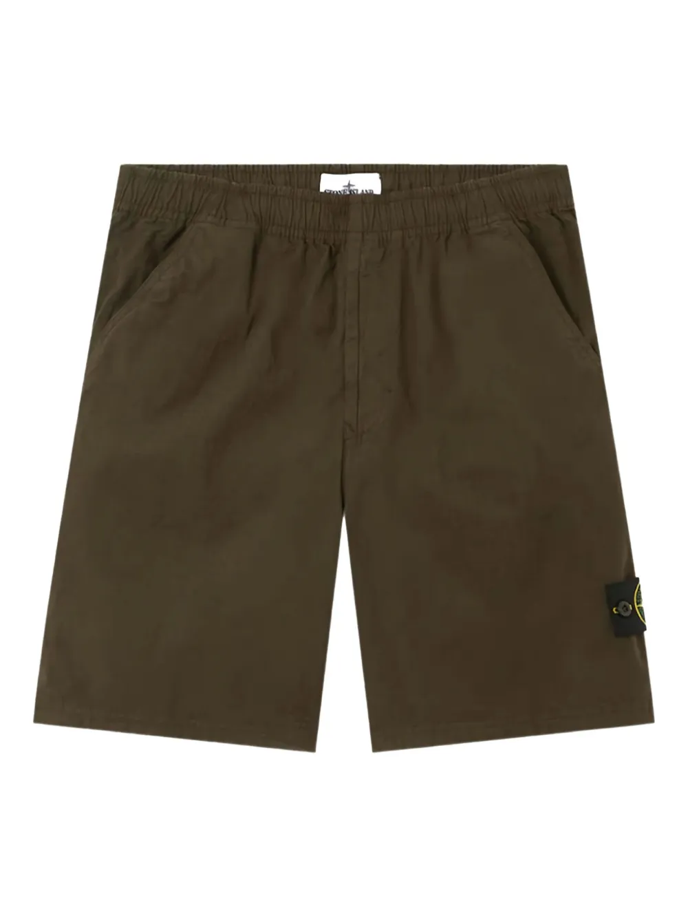 Stone Island elasticated-waist shorts | Green | Image 1