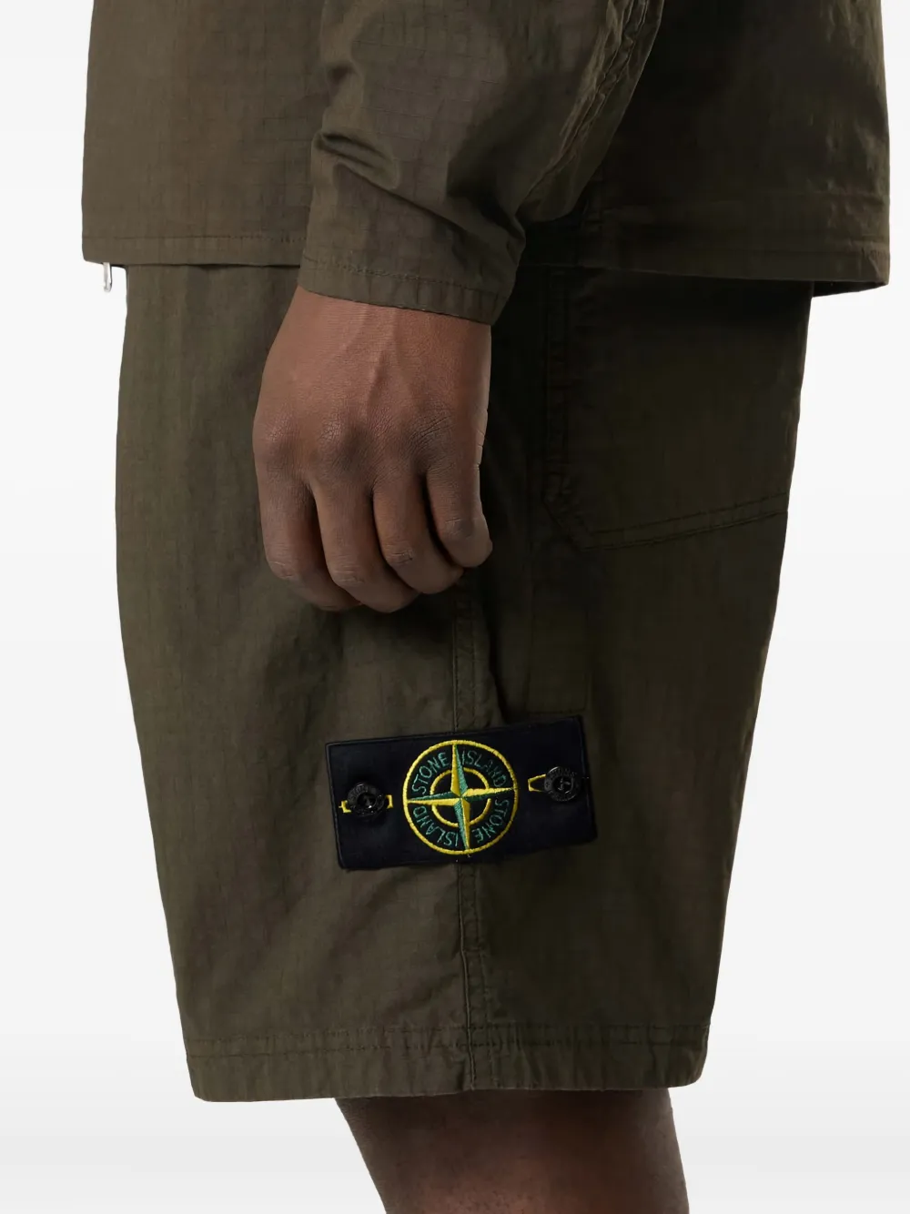 Stone Island Shorts met elastische taille Groen