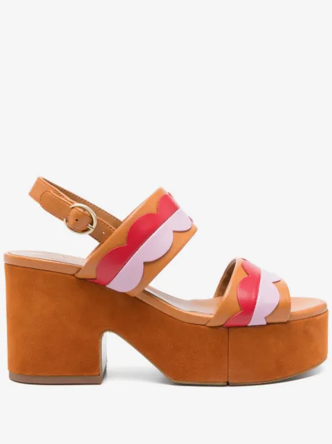Clergerie Cloud leather heeled sandals