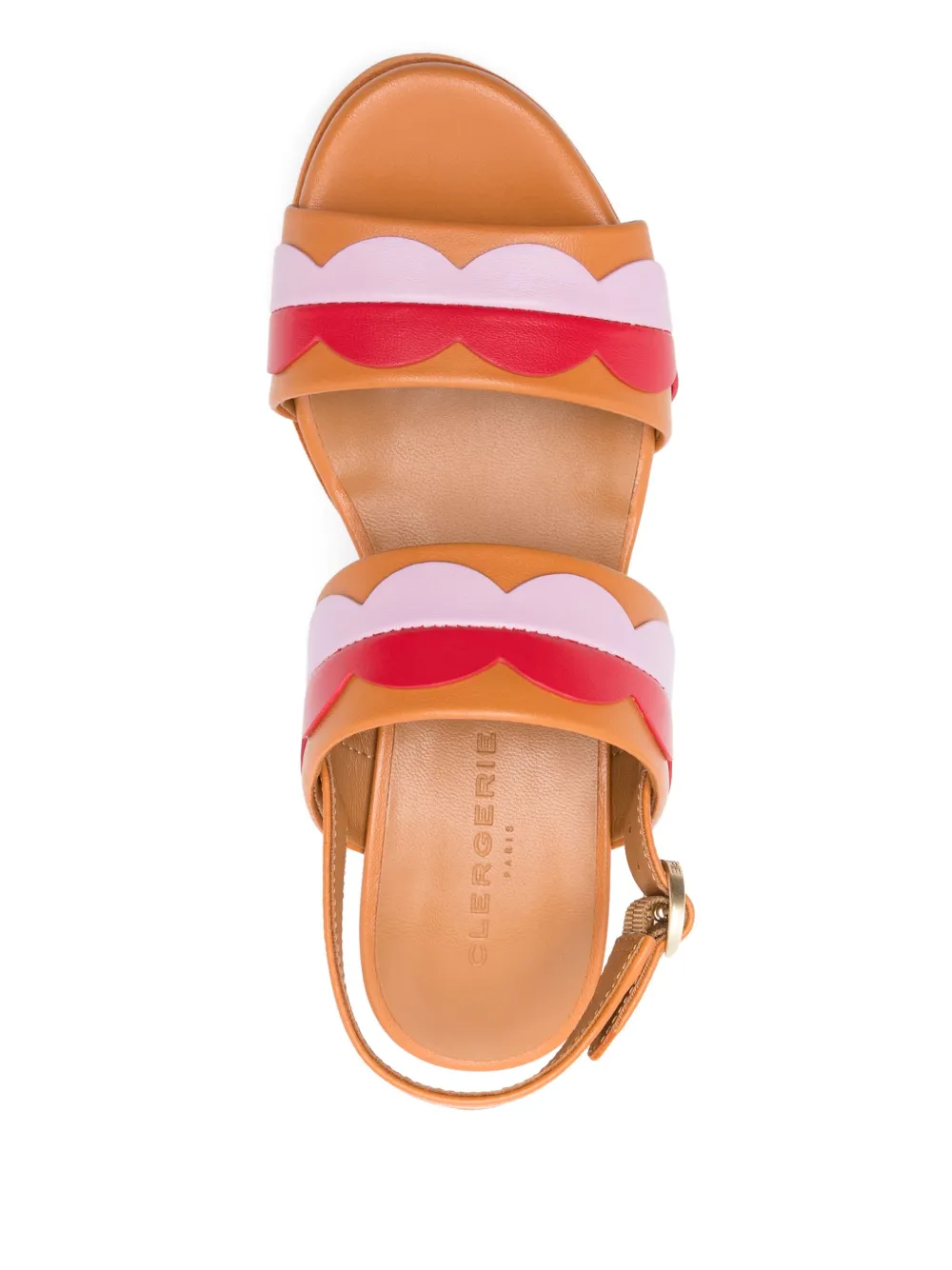 Clergerie 85mm Cloud sandals Orange