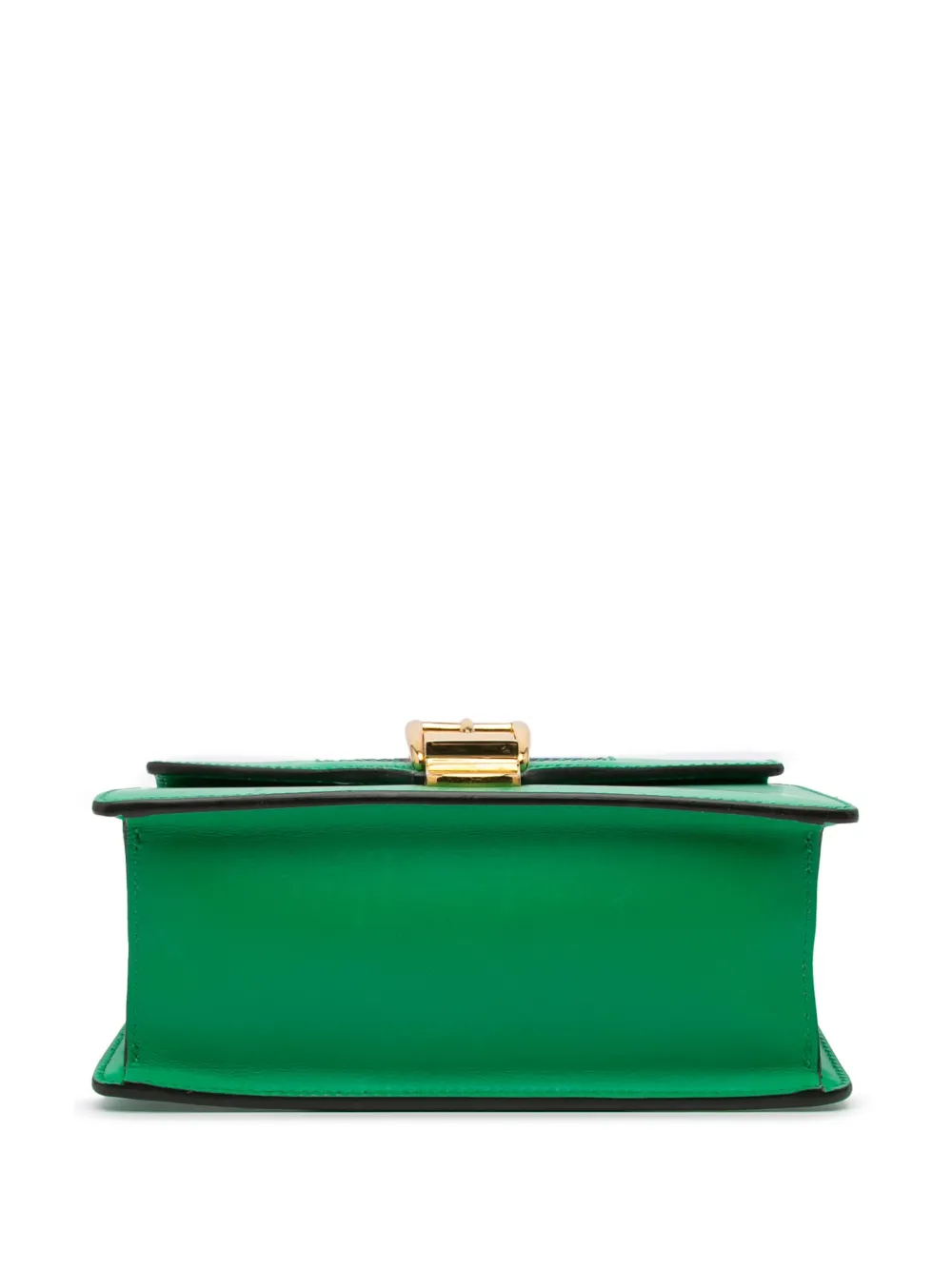 Pre-owned Gucci 2016-2024 Mini Leather Sylvie Satchel In Green