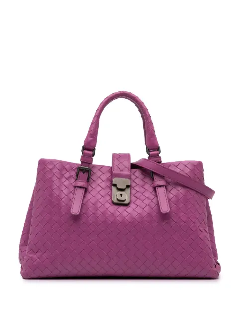 Bottega Veneta Pre-Owned 2012-2024 Medium Nappa Intrecciato Roma satchel