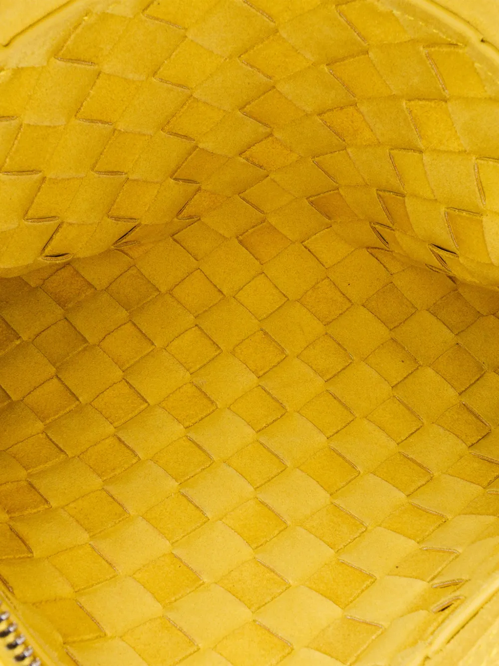 Pre-owned Bottega Veneta 2012-2024 Nappa Intrecciato Duo Crossbody Bag In Yellow