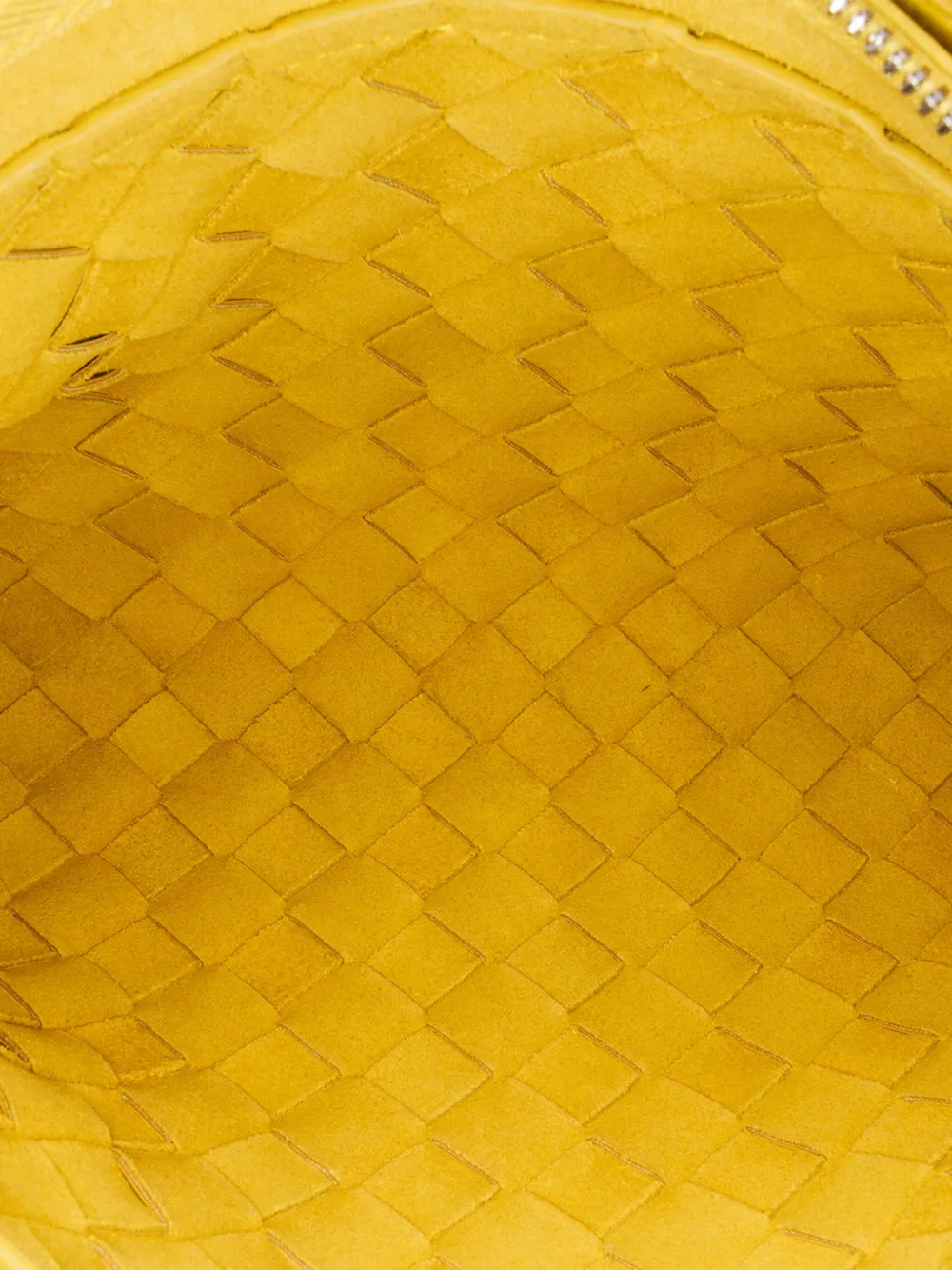 Pre-owned Bottega Veneta 2012-2024 Nappa Intrecciato Duo Crossbody Bag In Yellow