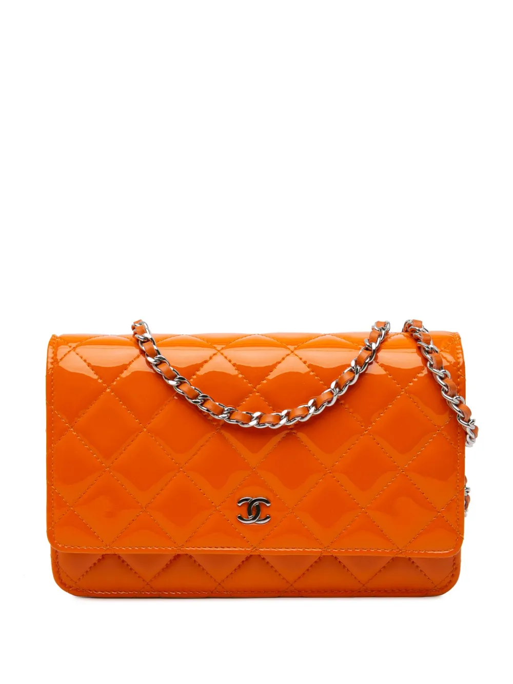 CHANEL Pre-Owned 2014 Classic Patent Wallet On Chain crossbody bag - CHANEL Pre-Owned 2014 Classic Patent Wallet On Chain crossbody bag -