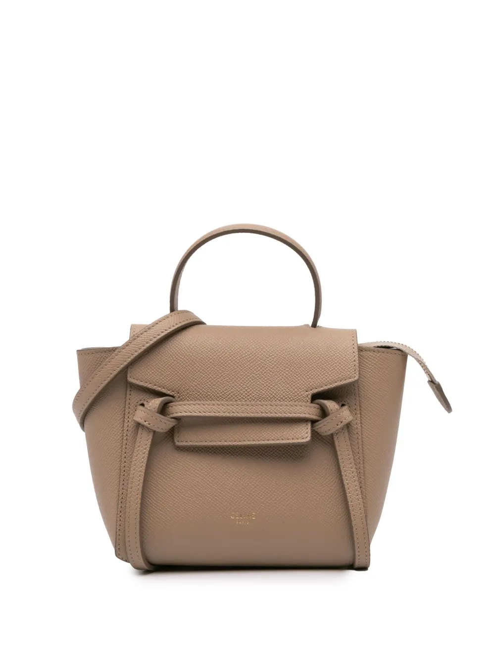 Céline Pre-Owned 2023 ピコ グレインカーフ ベルトバッグ サッチェル - ブラウン Céline Pre-Owned 2023 ピコ グレインカーフ ベルトバッグ サッチェル - ブラウン