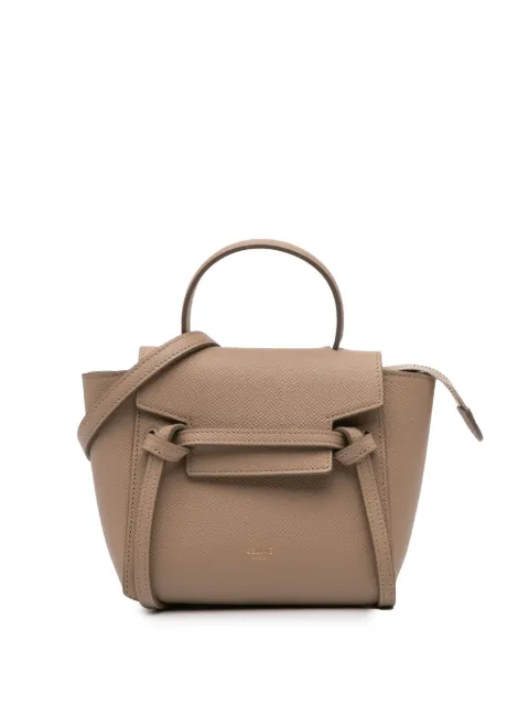 Céline Pre-Owned bolsa satchel Pico de piel de becerro granulada 2023