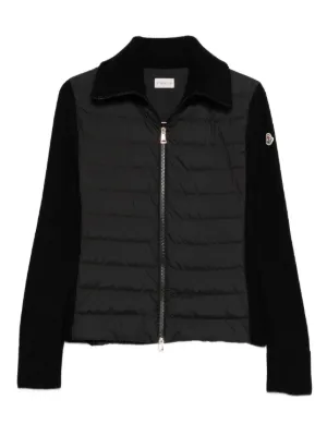 Moncler ジップアップ ツイードジャケット | ブラック | FARFETCH JP