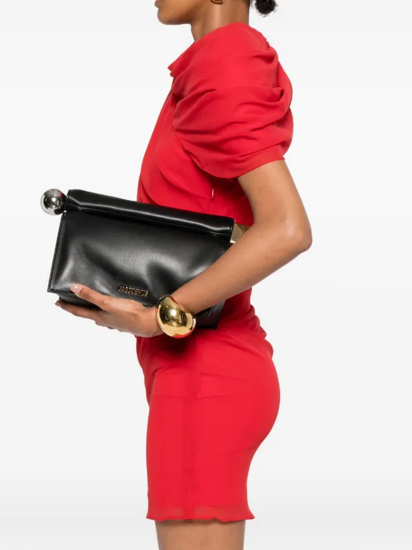 Jacquemus The Rond Carré Clutch | Black | FARFETCH