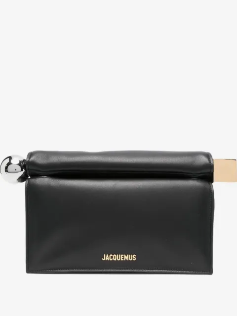 Jacquemus 론드 까레 레더 클러치