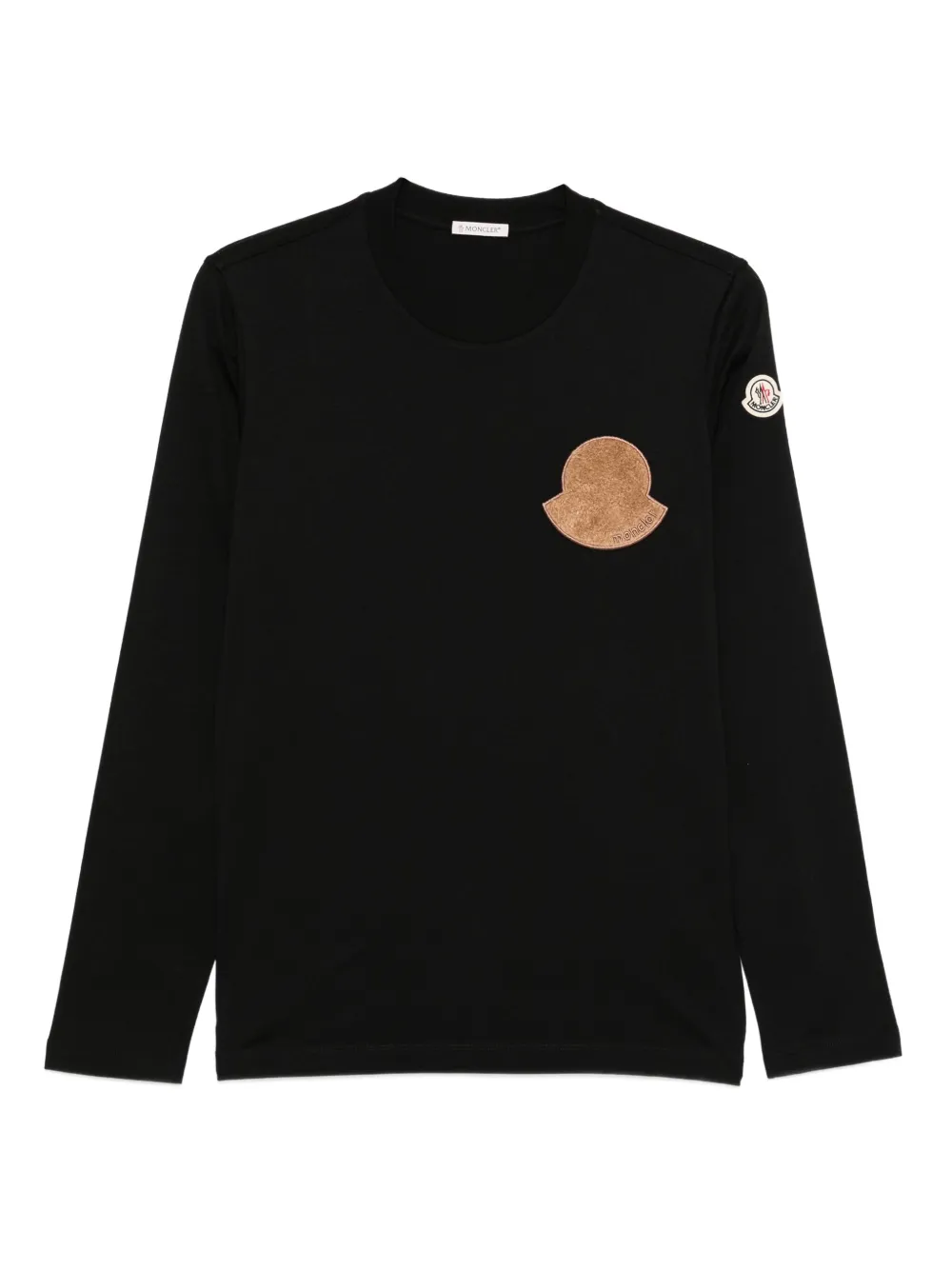logo-patch long-sleeve top