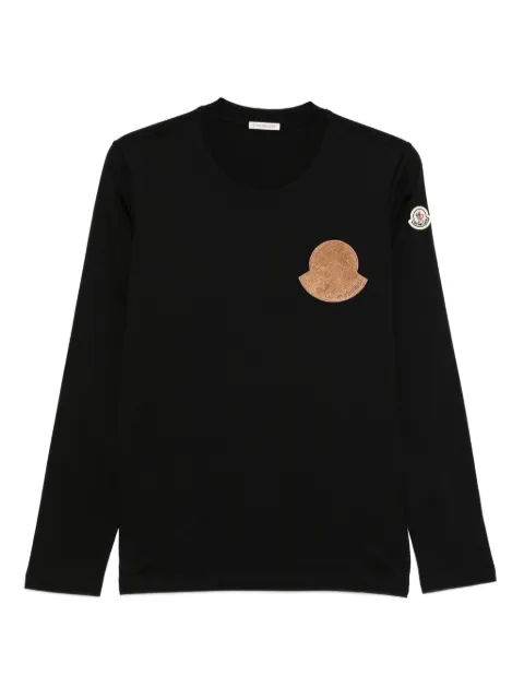 Moncler logo-patch long-sleeve top