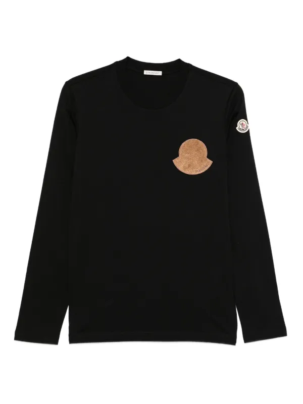 新品未使用タグ付き☆MONCLER Logo Patch スウェット M 黒色 MONCLER - 新品未使用タグ付き☆MONCLER Logo Patch スウェット