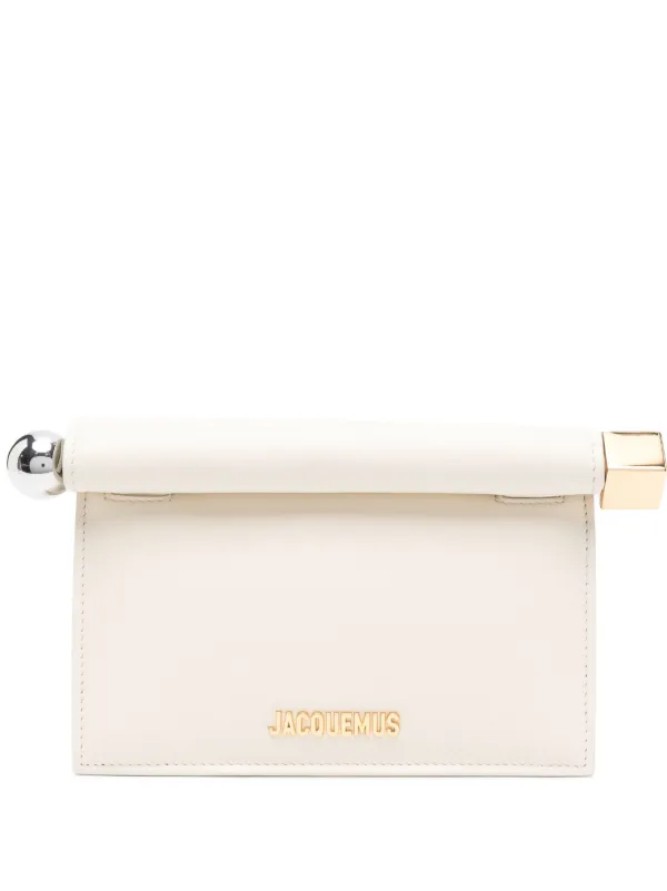Jacquemus The Small Rond Carré Clutch in Neutrals