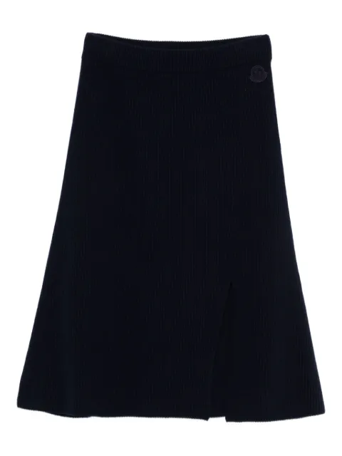 Moncler ribbed-knit midi skirt
