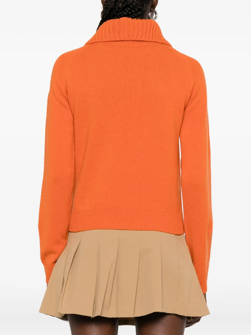 Moncler Kabelgebreide coltrui Oranje