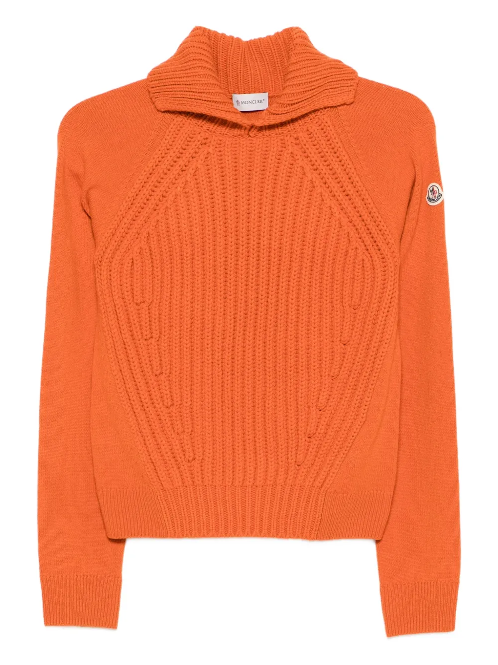 Moncler Kabelgebreide coltrui Oranje