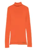 Moncler ribbed turtleneck sweater - Orange