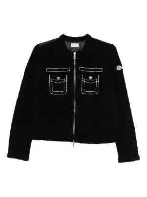 MONCLER Vネックニット 黒と白のストライプ MONCLER Vネックニット 黒と白のストライプ - メルカリ