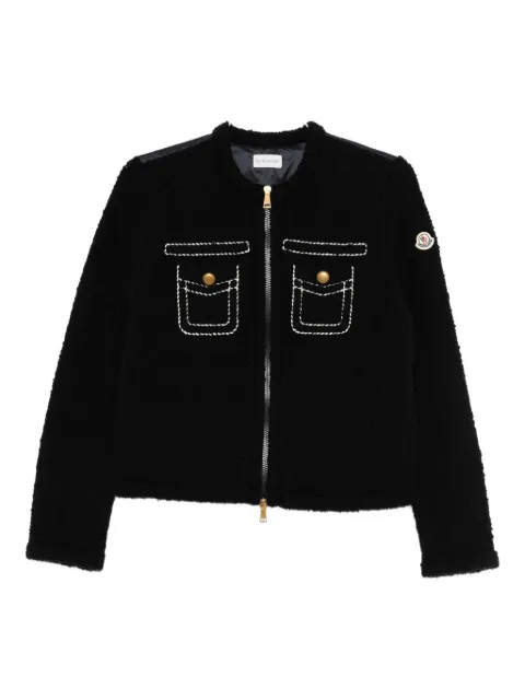 Moncler panelled quilted cardigan