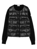 Moncler panelled quilted cardigan - Black