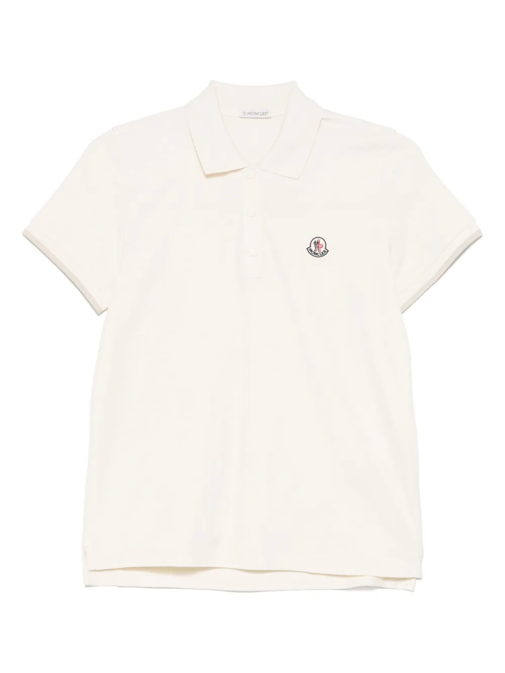 Moncler playera tipo polo con aplique del logo | neutro | Image 1