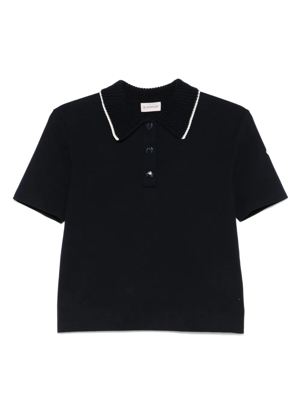 Moncler playera tipo polo tejida | azul | Image 1