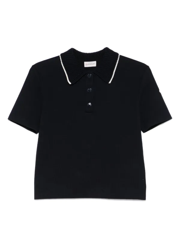 Moncler ニット ポロシャツ | ブルー | FARFETCH JP