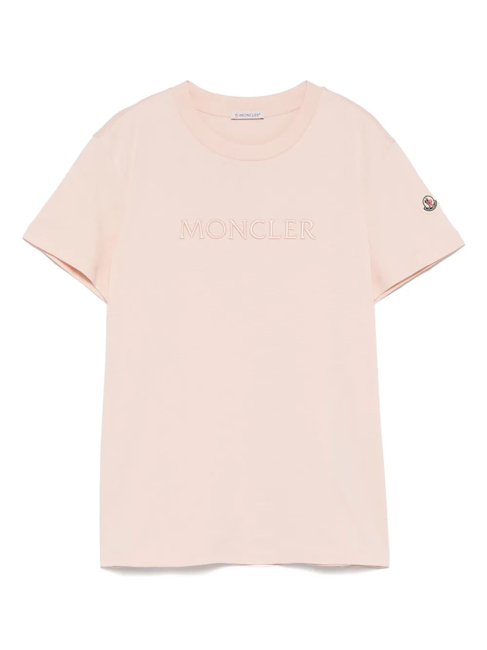 Moncler playera con logo bordado | rosado | Image 1