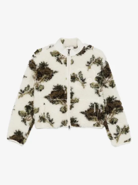 Moncler zip-up shearling-effect jacket