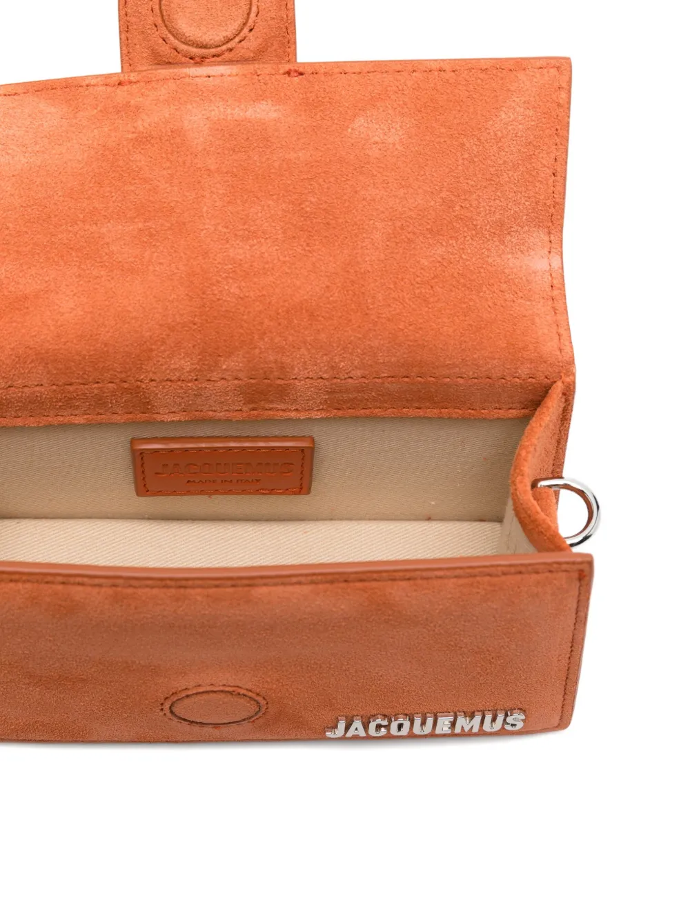 Jacquemus Womens Terracotta Le Bambino Leather Top Handle Bag In Orange