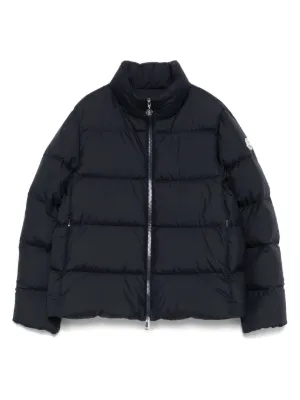 Moncler Igelle Quilted logo-patch Jacket | Black | FARFETCH