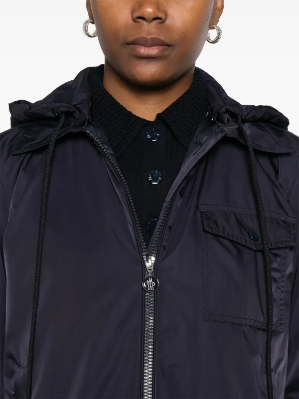 追跡送料込 MONCLER ダウンジャケット VALLERY Moncler Vallery ジャケット | ブルー | FARFETCH JP