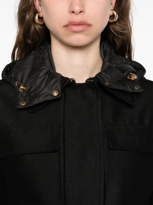 MONCLER フーデッドジャケット ブラック M Moncler フーデッド ジャケット | ブラック | FARFETCH JP
